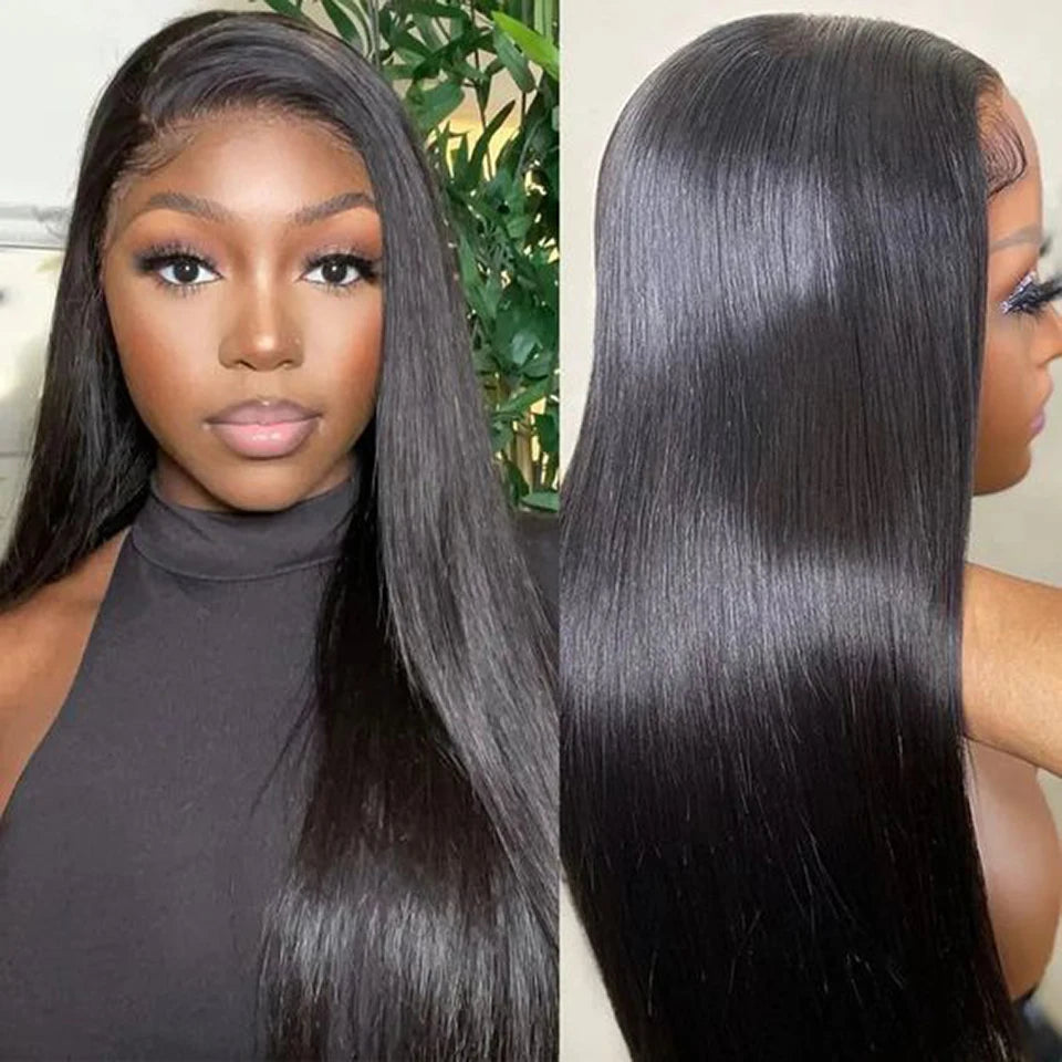 HD Lace Front Human Hair Wigs Straight 13x6 Transparent Lace Frontal Wigs 30 40 inches Pre Plucked 13x4 Lace Wigs For Women