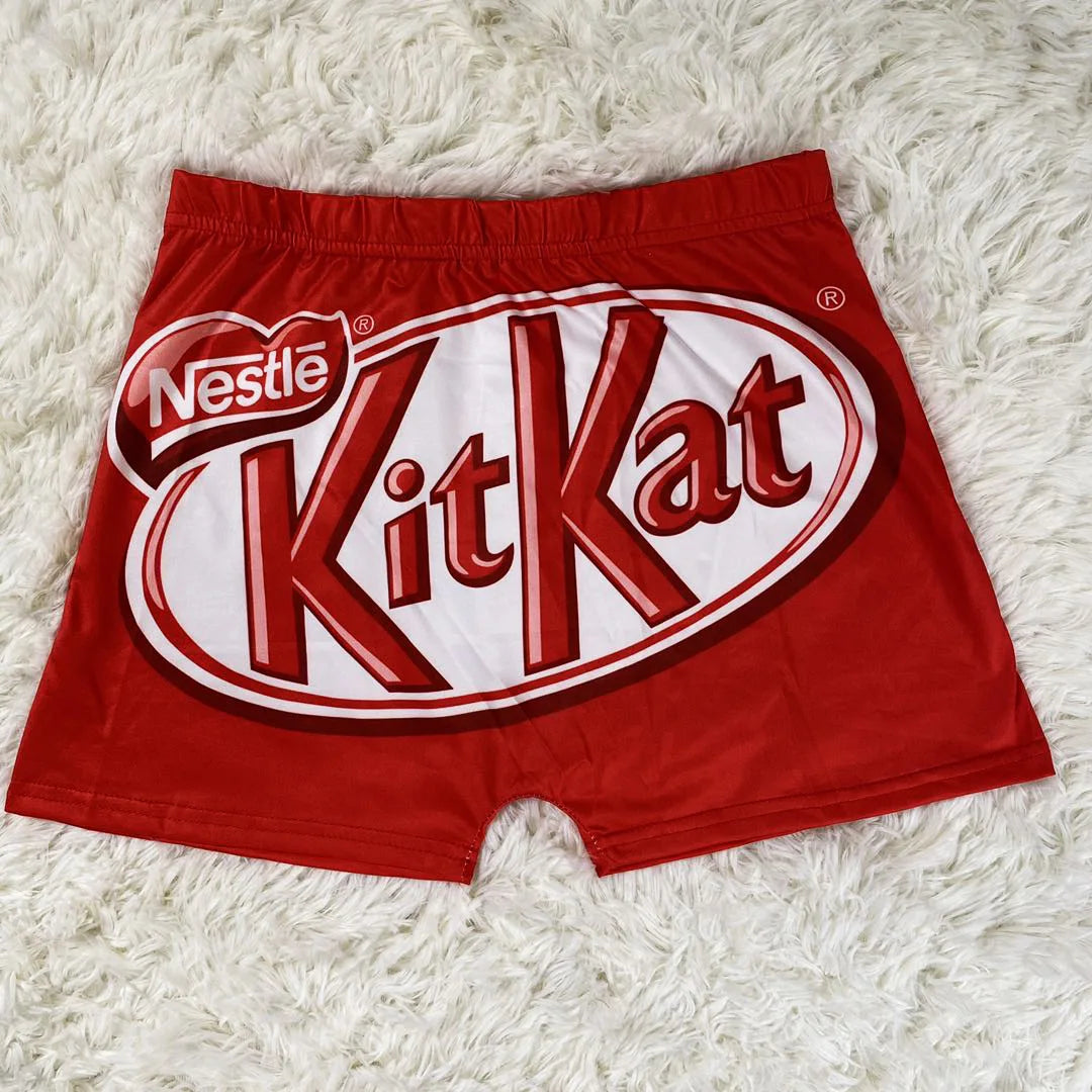 Hot Sale Women's Booty Shorts High Waist Short Sweatpants Summer Women Clothes Candy Snack Kitkat Home Boxer Shorts