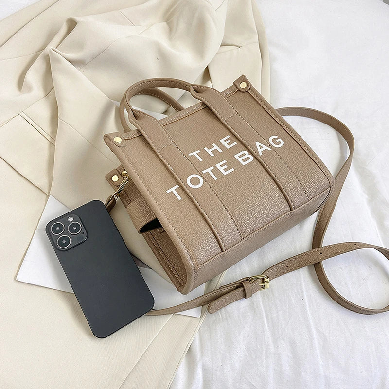 The Tote Bag for Women Designer Luxury Purses and Handbags Female PU Leather Small Shoulder Crossbody Bag Lady High Quality 2024