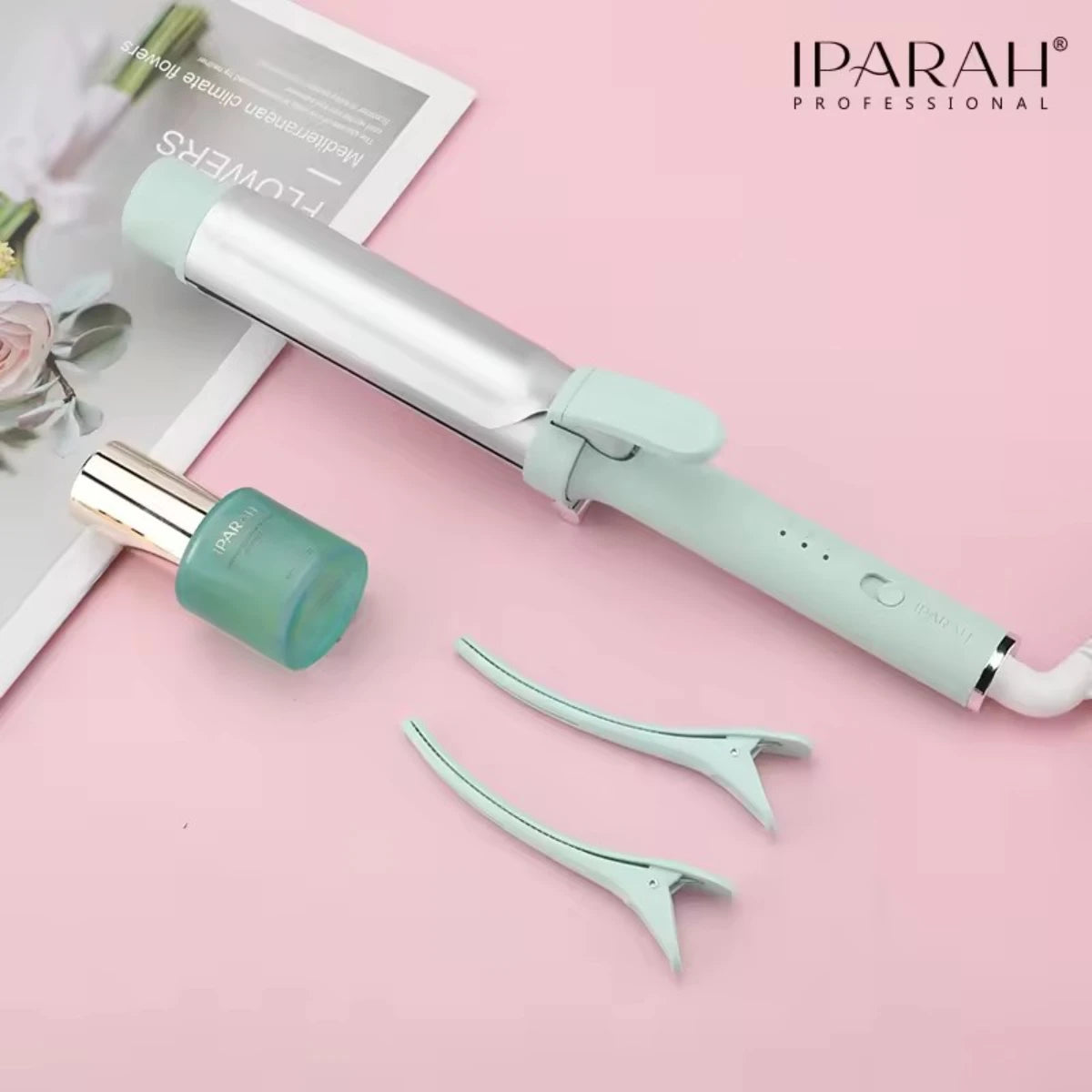 IP Hair Curler Professional Curling Iron Adjustable Curling Iron Electric Hot Hair Brushes Curly Hair Styling Appliances P-200