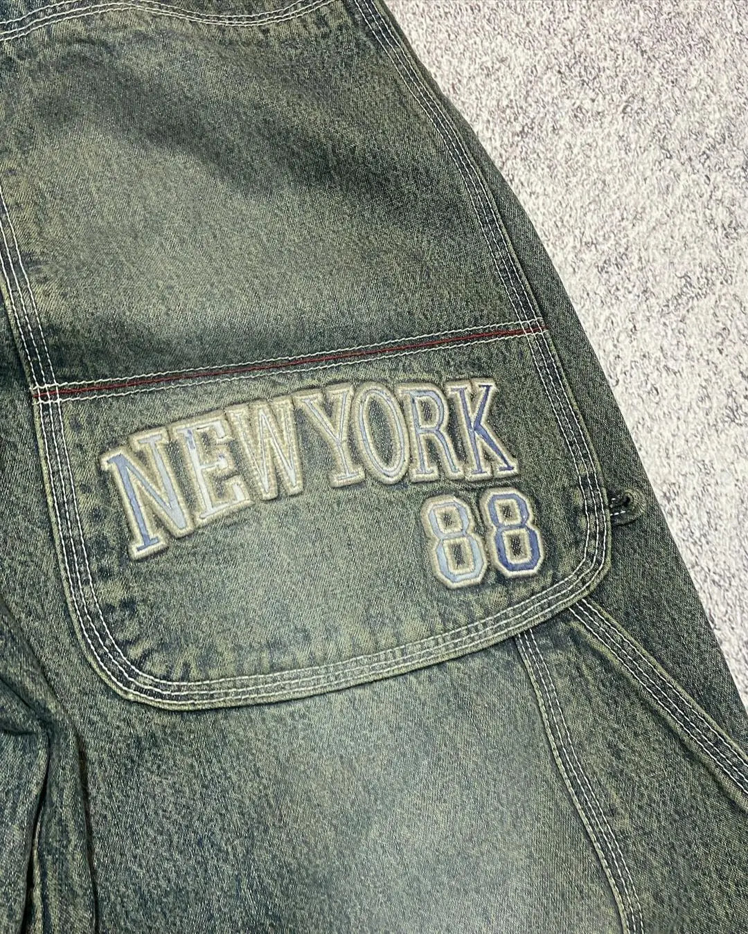 Classic Vintage Straight PantsY2k Baggy Letter Print Women Jeans High Street Casual Trousers Punk Style Wide Leg Pants Gothic