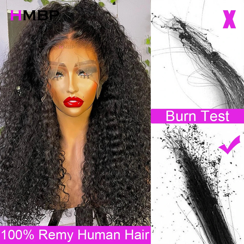 Wear And Go Full Lace Wigs 100% Human Hair Kinky Curly Glueless 360 Hd Brazilian Transparent Curly Lace Frontal Wigs For Women