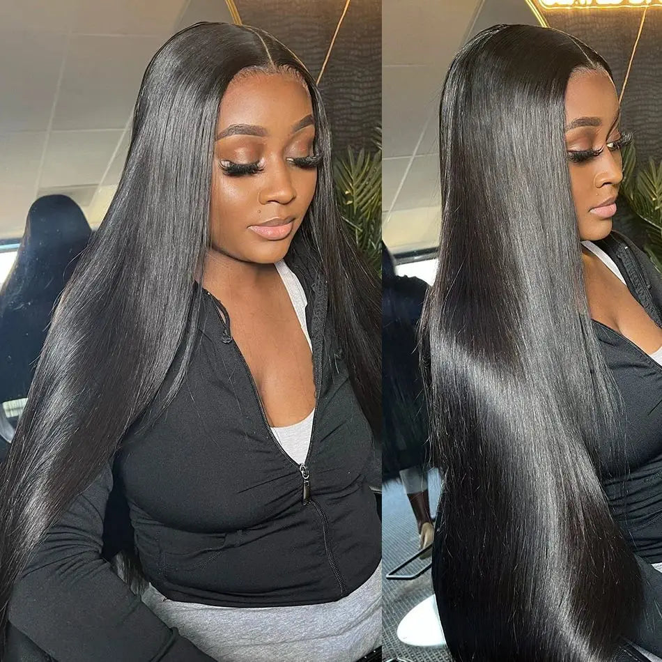 13x6 hd lace frontal full human hair wig for women 40 Inch lace front 100% brazilian bone straight cheap wigs on sale clearance