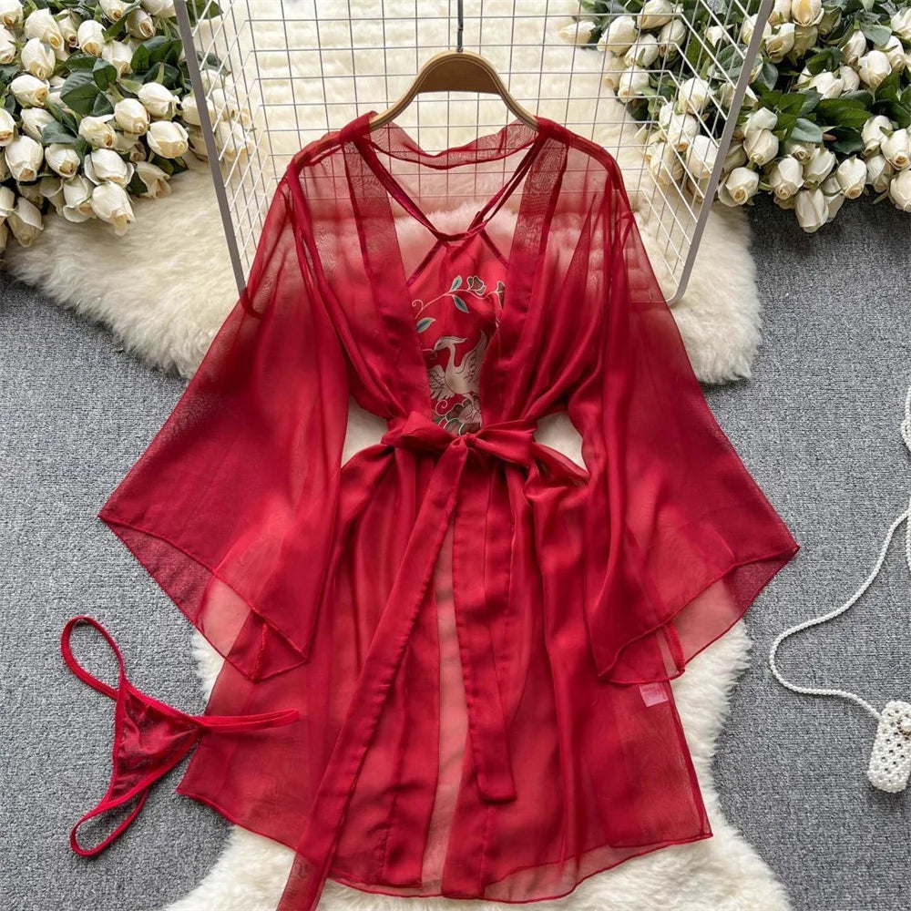 Halloween Bow Hollow Out Nightwear Off the Shoulder Lingerie Sexy Pajamas Sensual Role Play Erotic Halter Night Princess Dress