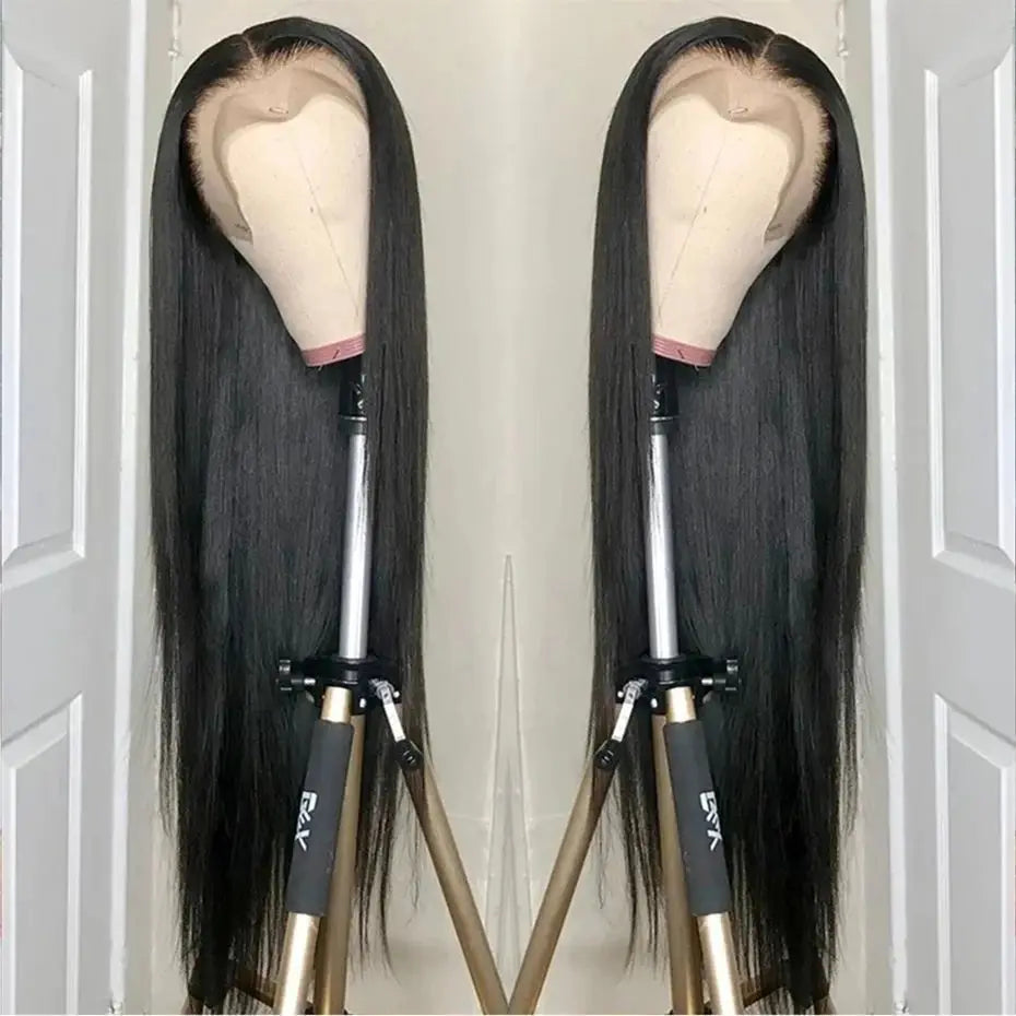 360 Full HD Lace Frontal Wig Bone Straight 32 30Inch 13x4 13x6 Transparent Lace Front Wigs Human Hair Lace Closure Wig MYLOCKME
