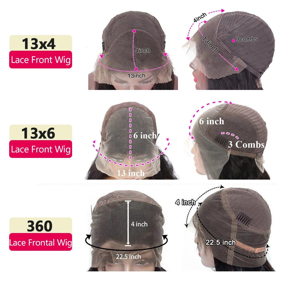 360 Lace Wig Straight Lace Front Wig 13x6 Human Hair Wigs For Women 30Inch Brazilian Hair Pre Plucked 13x4 Lace Frontal Wig