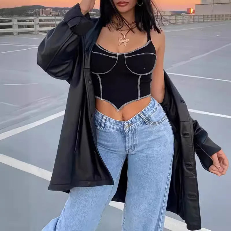 Women Ankle Length Denim Pants Wide Leg Jean Washed High Waist Jeans Solid Pockets Loose Fit Zipper Fly Distressed Casual