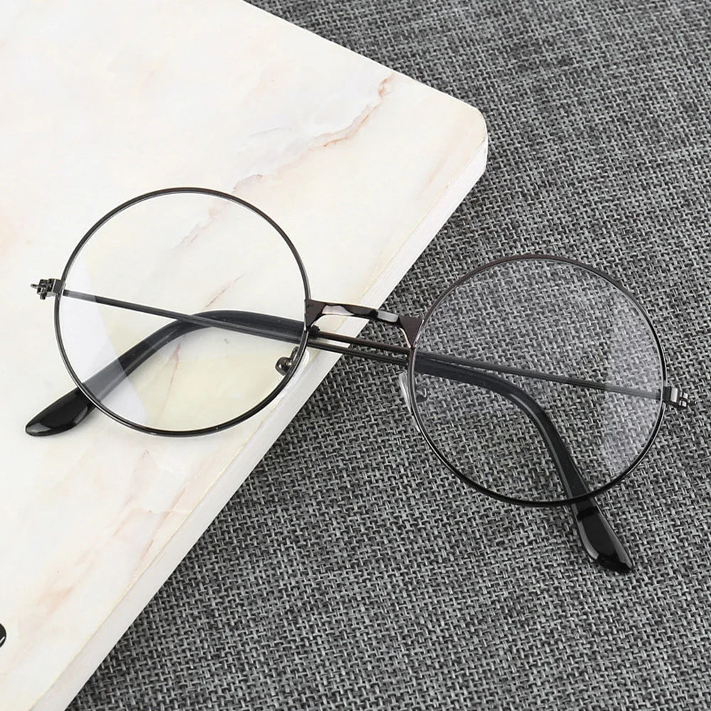 Retro Round Frame Anti-blue Radiation Glasses Ultralight Men Women Blue Light Blocking Glasses Eyewear Computer Goggles