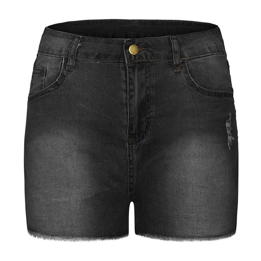 2024 Women's Summer High Waisted Mini Denim Shorts Sexy Ladies Club Party Wear Slim Bodycon Short Jeans Chic Denim Skirt Female