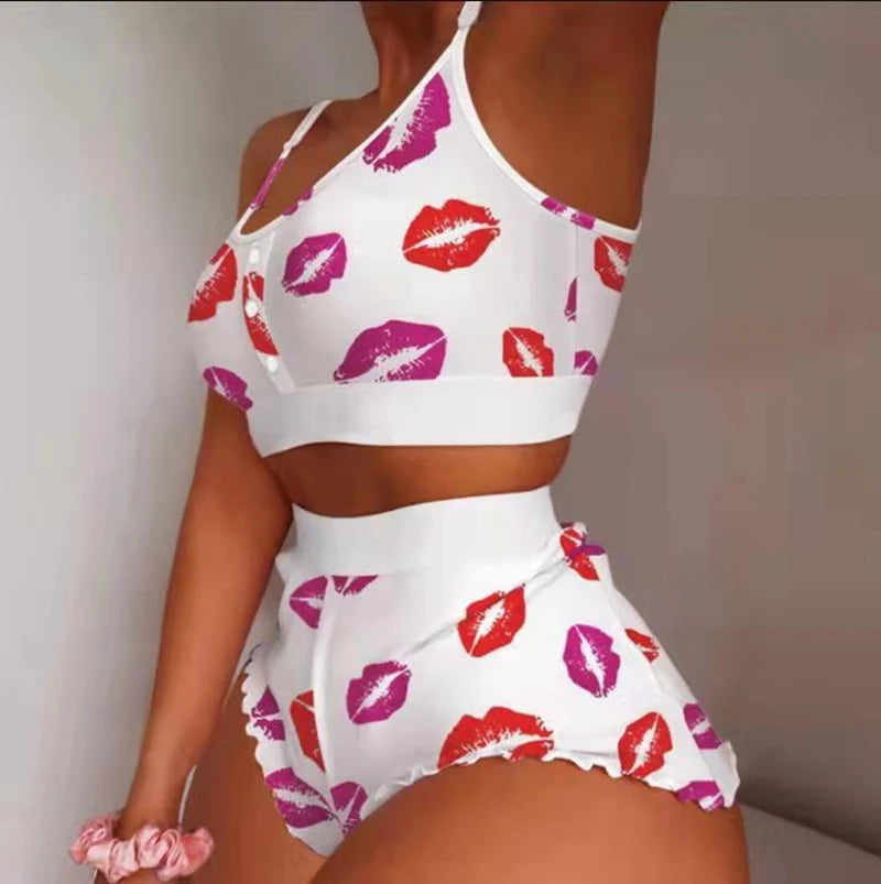 Y2K 2 Piece Short Sets Summer Outfits For Women 2023 Tank Crop Top Matching Suit Pants Night Club Party Sport Tracksuit Big Size
