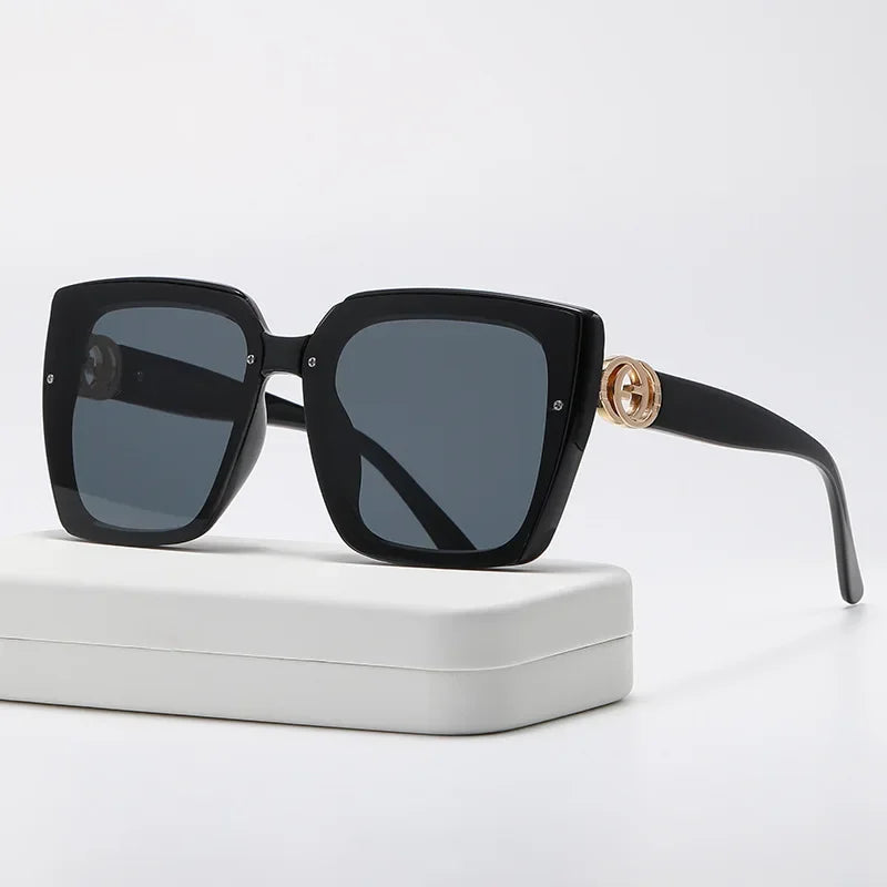 New Large Frame Square Sunglasses Women's Brand Designer Fashion Sun Glasses Women Outdoor Travel Eyewear UV400 Oculos De Sol