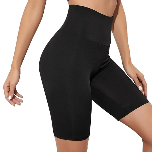 Women's Solid Color Hip Lift Short Pants Fashion Fitness High Waisted Sport Running Leggings Yoga Pants Shorts