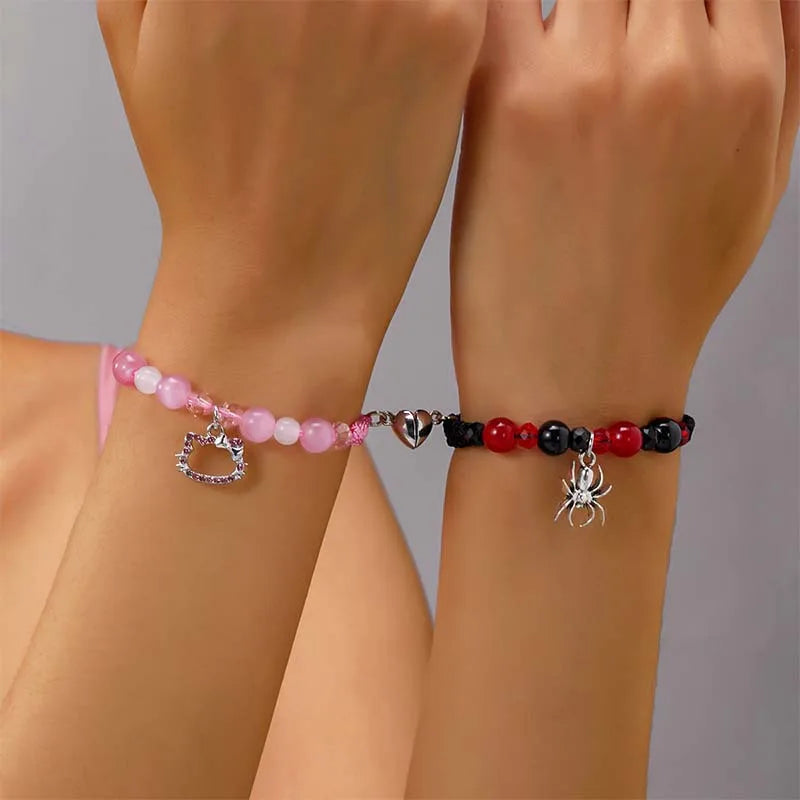 Bracelets Matching Bracelets for Couple Best Friends Spider Bracelets Birthday Jewelry Gifts for Women Girls