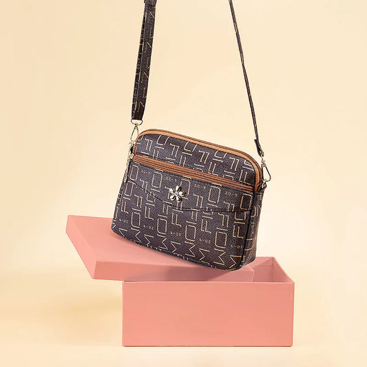 2024 New Summer High-capacity Crossbody Messenger Shoulder Bag Fashionable Multi-layer Bag Middle-aged Women's Handbag