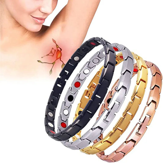 Elegant Health Care Magnetic Bracelets for Women Therapeutic Health Jewelry Carpal Tunnel Pain Relief Bracelet Couples Gift