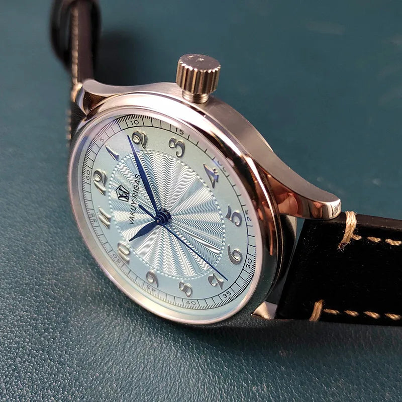40mm men mechanical wrist watches for Seagull ST2130 movement blued hands man automatic watch Dropshipping
